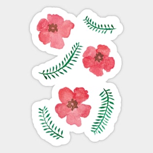 Tropical Flowers Sticker